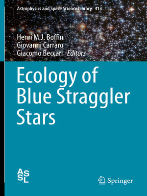 cover image of Ecology of Blue Straggler Stars